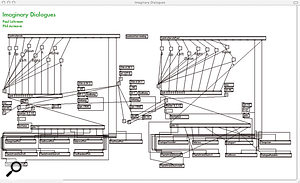 One of the MaxMSP objects created for 'Imaginary Dialogues'.