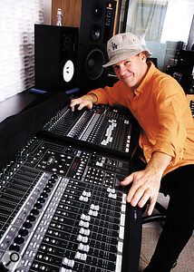 David Frank in his Canyon Reverb home studio.