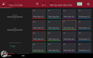 A Clip Program with colour-coded ‘food groups’.