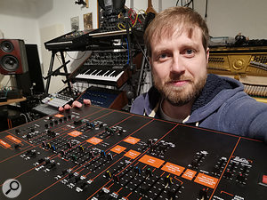 Alex Ball with his beloved ARP