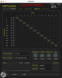 Screen 3: The Matrix page.