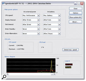 Speedswitch XP is a useful utility that enables you to take full control of the advanced power-management features of your Macbook or Macbook Pro when running Boot Camp.