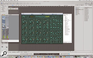 Core MIDI can be used to send events from an Intel-based application (such as Logic Pro) to a Power PC application (here, AU Lab, running via Rosetta) over an IAC bus.