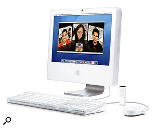 Launched at the Macworld show back in January 2006, the iMac and the Mac Book Pro (below) are the first Apple Mac products, both featuring a Core Duo chip, to use Intel processors.