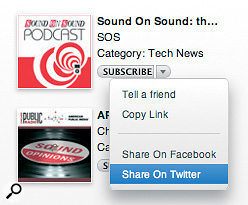 In iTunes 9 you can tell people about your favourite podcast or album.