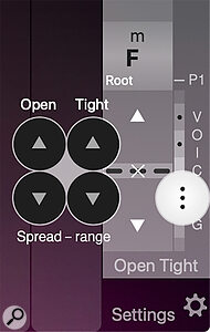 There are useful additional options for customising the chord voicings generated by the triggers.
