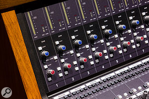 Each of the 16 input channels has a mic/line preamp, as well as a separate DAW input, each with its own insert.