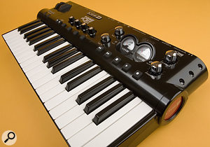 The lines between audio interface and other studio gear are becoming increasingly blurred, as with the Line 6 Toneport KB37, which is a combined interface and MIDI keyboard that's bundled with amp modelling software. The lines between audio interface and other studio gear are becoming increasingly blurred, as with the Line 6 Toneport KB37, which is a combined interface and MIDI keyboard that's bundled with amp modelling software.