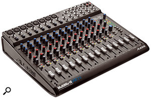 The Alesis MultiMix 16 USB is a good example of the recent trend for analogue mixers to incorporate USB or Firewire interfacing, allowing them to do two jobs in the studio at the same time.