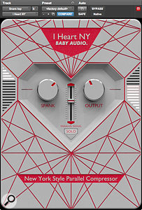 Baby Audio I Heart NY Parallel Compressor plug-in.