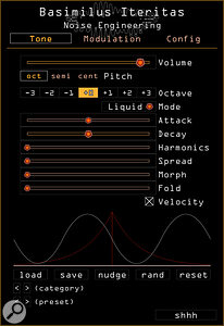 Basimilus Iteritas drum synth instrument.