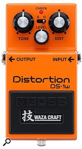 Boss DS-1W Waza Craft Distortion guitar pedal 