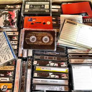 Robin Rimbaud's cassette tapes