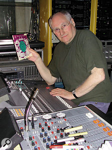 Malcolm Addey today in his home studio, holding his own copy of 'Move It!' which was among the batch of the first 10,000 copies pressed back in 1958.