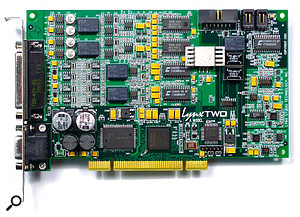 Despite its lingering reputation as a poor audio relation, the PCI soundcard is capable of superb audio quality, even when placed in the hostile environment of a computer. Models such as the Lynx Two shown here are capable of a dynamic range exceeding 116dB.