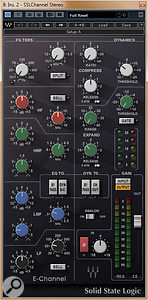 The first step is planning: choose your channel–strip plug–in(s) and decide which parameters you’d like controlled by which hardware controls. I  found it helpful to add labels in an imaging program, so I  could work from that when setting up the Generic Remote.