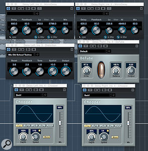 MonoDelay can be combined with other stock Cubase distortion or modulations plug-ins to achieve similar results to some (but not all) ModMachine patches.