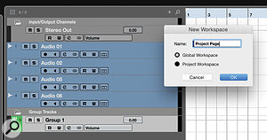 As Cubase only has toggle commands to show/hide the MixConsole, it’s necessary to create a Workspace to provide the Macro with a known starting point.