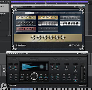 Cubase’s stock effects plug‑ins are perfectly good for dialling in your ambient guitar tones.