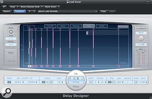 8. Consecutive delay taps panned left and then right to create an effect similar to reverb.