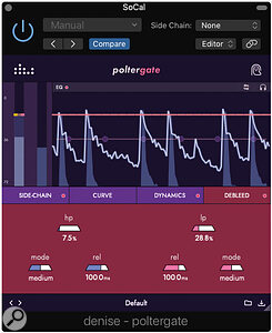 Poltergate's De-bleed controls.