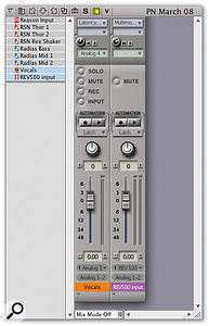 Input Monitoring in Digital Performer