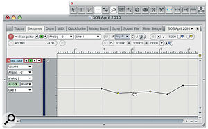 Will wonders never cease? In DP 7.1, using the Trim tool, you can directly drag automation 'ramps'.