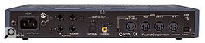 The SD80's 32 possible parts can be accessed either via two sets of MIDI ports or, from a computer, via USB.