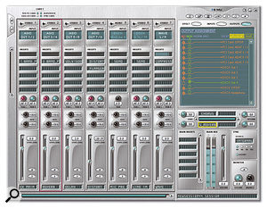 The Patchmix DSP utility lets you mix and route all the hardware input and output signals, plus the Wave and ASIO inputs and outputs, in virtually any way you please; you can also insert any combination of the DSP effects as aux sends, channel or main inserts.