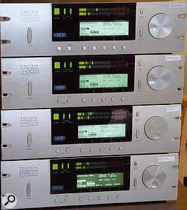 Part of Professor Johnson's bespoke recording rig: four Pacific Microsonics A-D converters, a snip at a mere $30,000 dollars apiece.