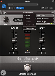 The plug‑in allows multiple Effects Interfaces to be used in your DAW, alongside your main audio interface.