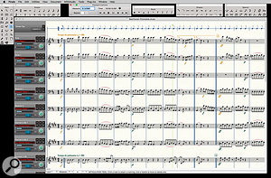 Studio View provides a more DAW/sequencer-style display arrangement.