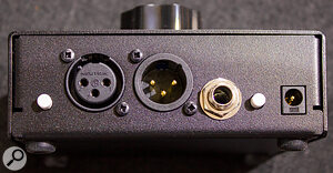 Franklin Audio MP-10 rear panel.