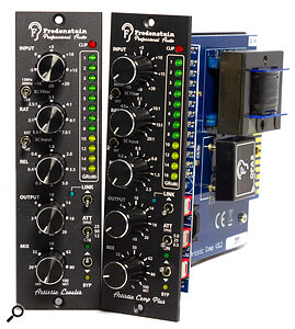 The two dynamics processing modules, Comp Plus and Leveler, share the same livery and control set — making them look incredibly similar in the rack!