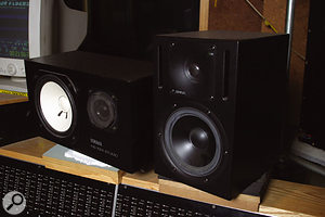 Fortress's Yamaha NS10 and Genelec 1030A monitors: Gareth Parton says he prefers the latter for most mixing tasks. 