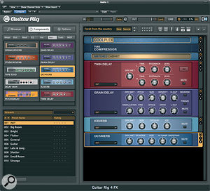 Guitar Rig 4 features some interesting new effects, further expanding its creative potential.