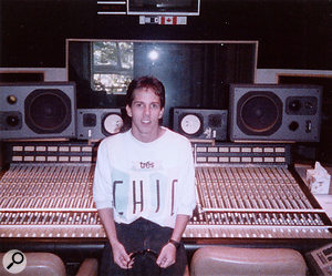 A young David Reitzas at Chartmaker Studios, 1987.