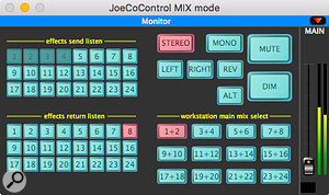 The Mix mode screen offers a novel, and rather clever, way of auditioning outboard gear plumbed into a DAW.