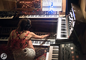 Kaitlyn Aurelia Smith in her studio