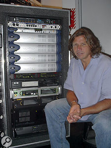 Kevin Shirley with monster Pro Tools rig.