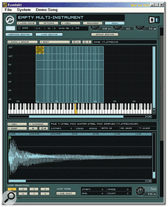 Thanks to Kontakt's intuitive click-and-drag interface, mapping and looping multisamples becomes extremely easy.