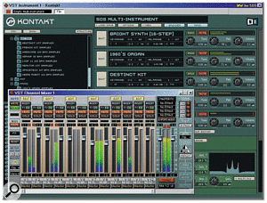 Once Kontakt is running with a suitable host application like Cubase, you still get up to 32 outputs in any mono and stereo combination for multitimbral use.