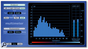 Waveburner provides a range of good metering options for accurate mastering.