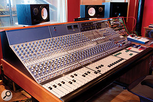 The control room is centred around a rare discrete Neve 5316 console with 33114 input modules.