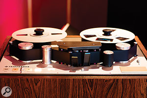 Analogue tape still plays a  central role at LowSwing, courtesy of this 16-track, two-inch Telefunken M15 and a Telefunken/AEG M15A quarter-inch machine.