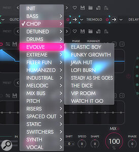 Narcotic ships with an impressive list of presets to get you started.