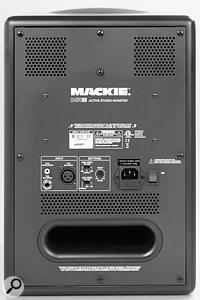 The Mackie MRs are rear-ported monitors and the design helps to keep port noise to a minimum.