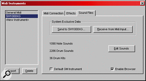 MIDI support is now provided in the Studio version of Making Waves.