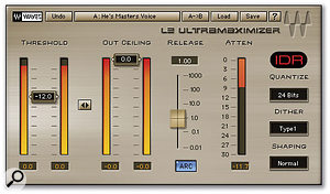 A loudness-maximising limiter such as Waves L2 can increase the overall level of your mastered track with surprisingly few audible artefacts.