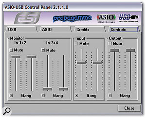 The Maya's four-channel I/O capabilities are only available with the ASIO driver.